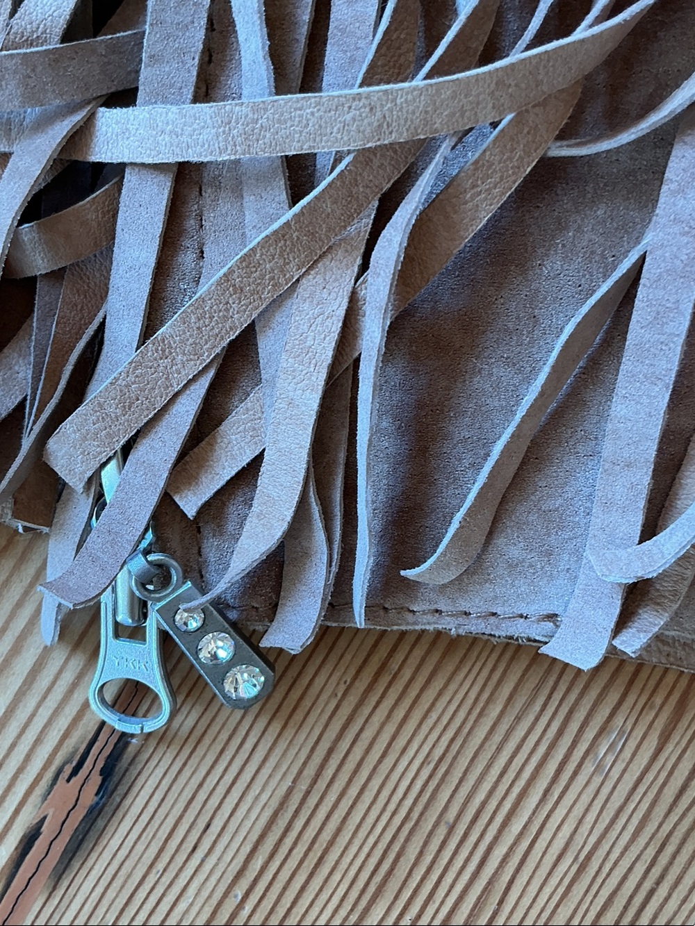 Fringed Suede Jacket - Natural, by Berer2 - Picture 10 of 10